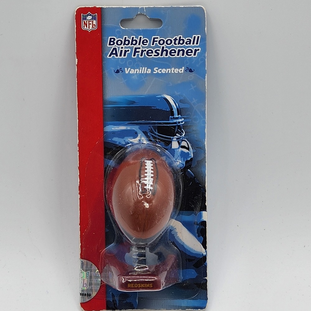 Washington‎ Redskins NFL Football Bobble Air Freshener Vanilla Scented 2005